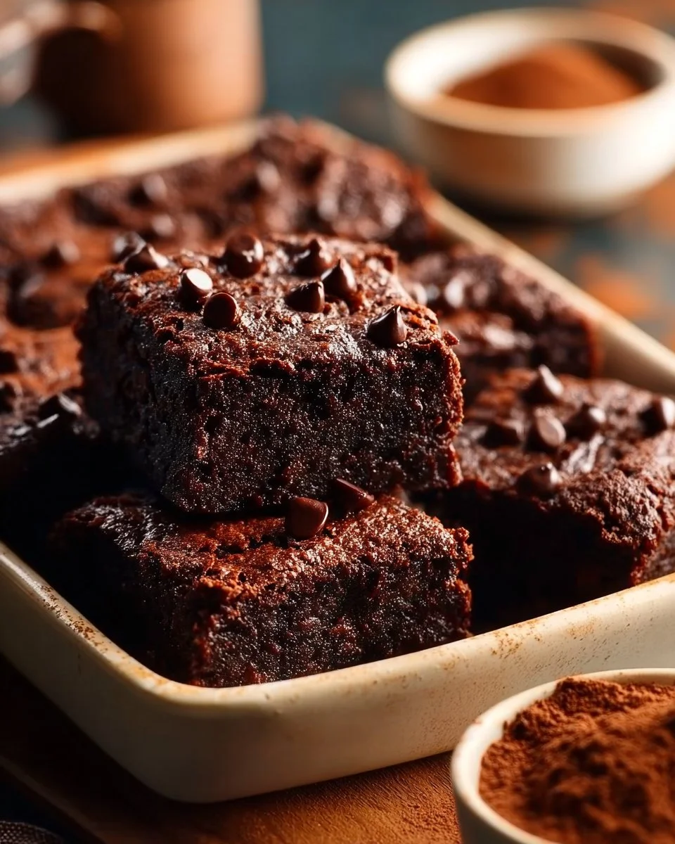 Healthy Cottage Cheese Brownies with Protein Powder 1 Healthy cottage cheese brownies featuring protein powder for a nutritious treat.