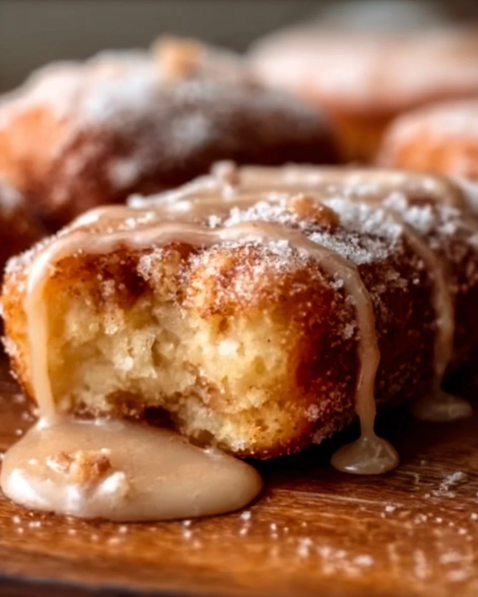 Freshly baked Maple Donut Bars with a rich maple glaze