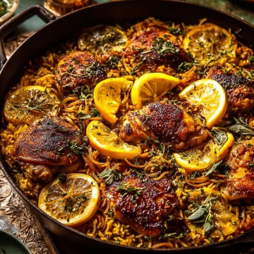 One Skillet Louisiana Style Chicken and Rice 2 One Skillet Louisiana Style Chicken and Rice dish served in a skillet