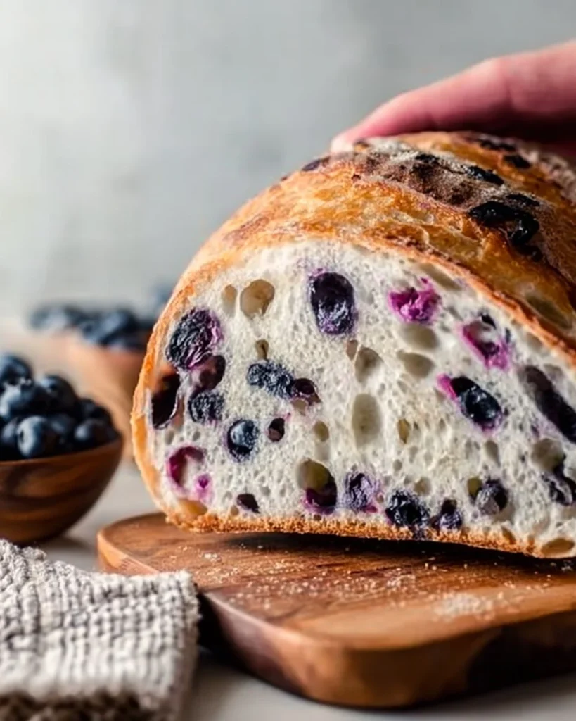 Tasty Blueberry Sourdough Bread