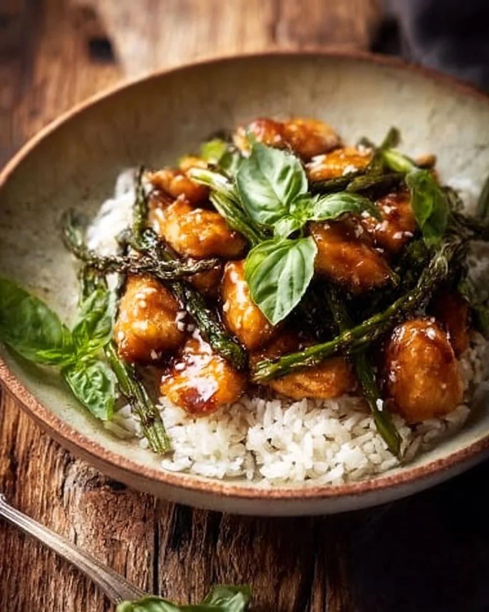 30 minute sheet pan sticky apricot chicken recipe on a serving platter.