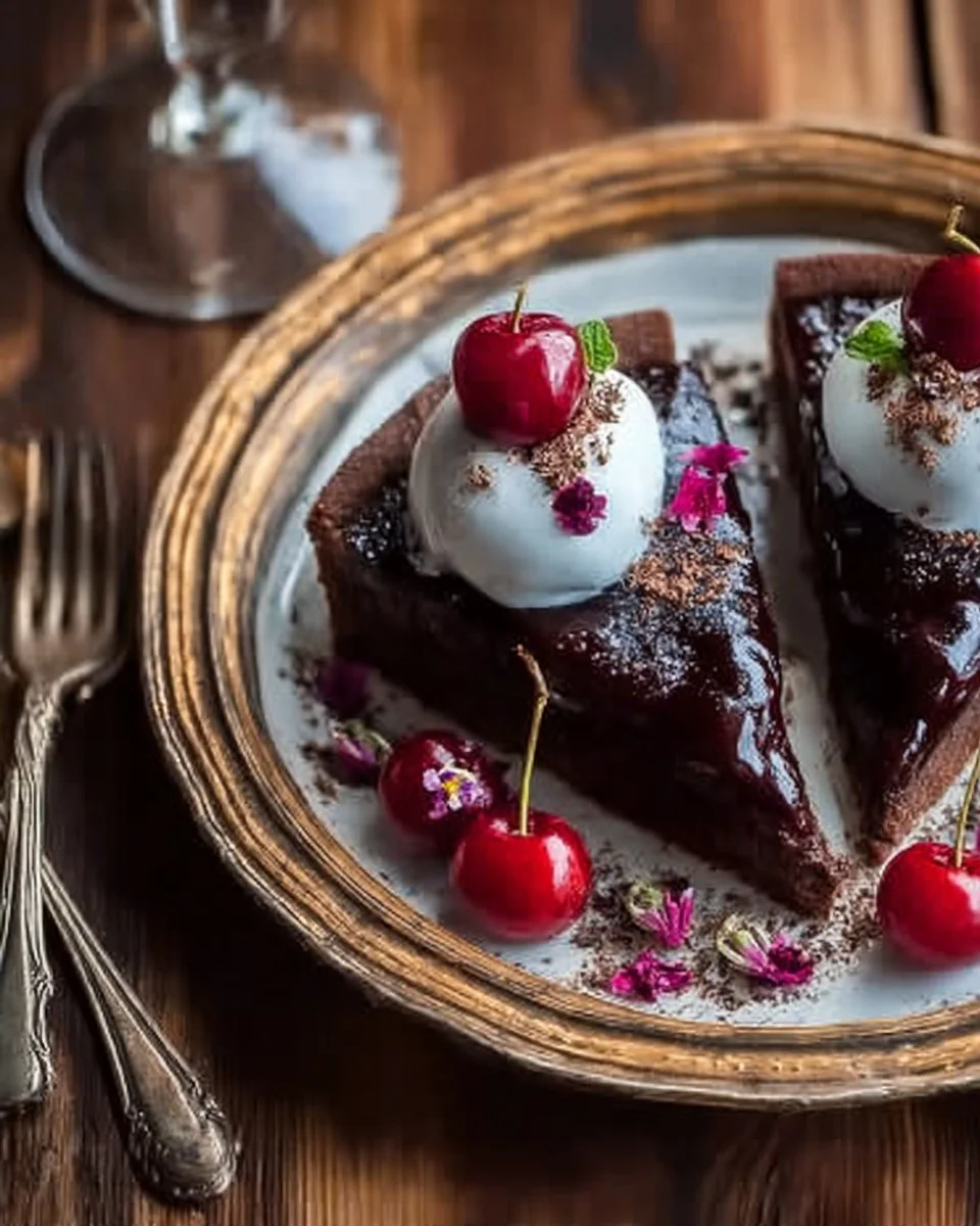 Chocolate Cherry Desserts 1 Delicious chocolate cherry desserts showcasing a rich blend of flavors.