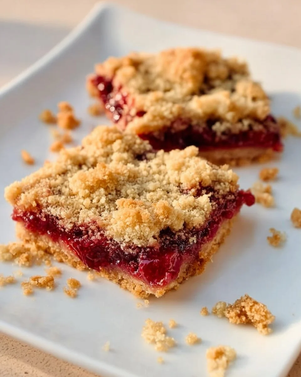 Homemade Cranberry Oat Nut Bars with nuts and dried cranberries on a wooden table.