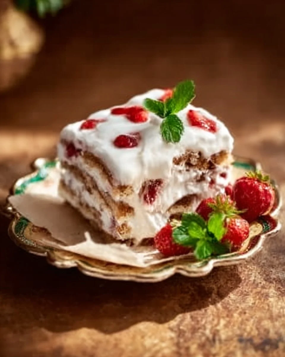 Strawberry Pop-Tart ice cream sandwiches with layers of ice cream and crispy crust.