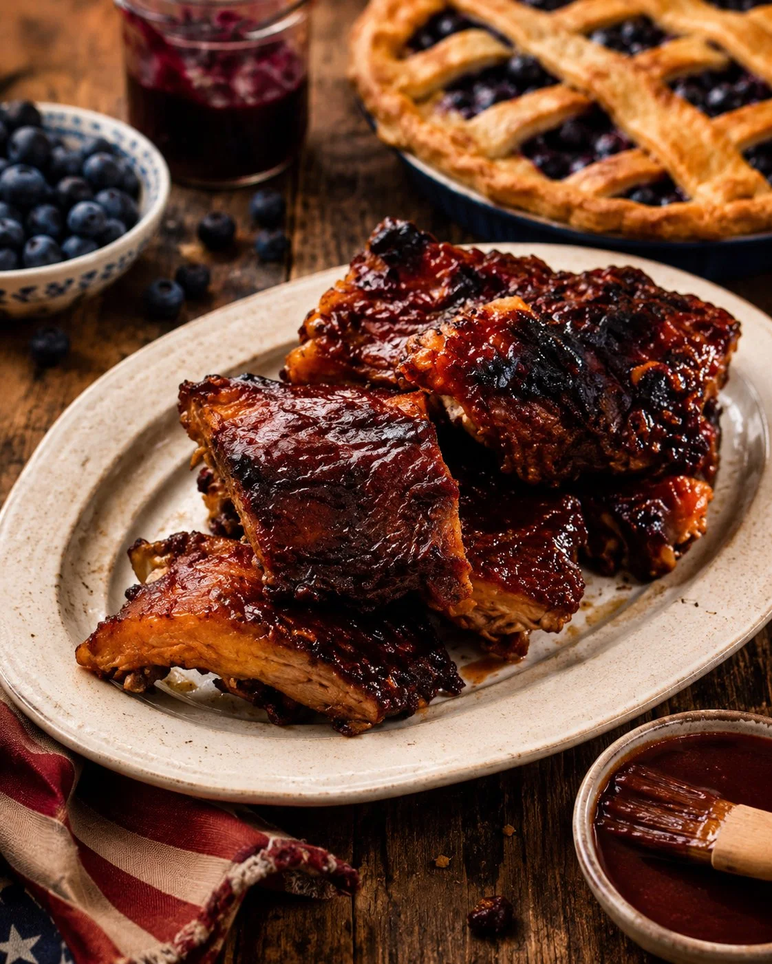 Delicious Chipotle barbecue ribs grilled to perfection