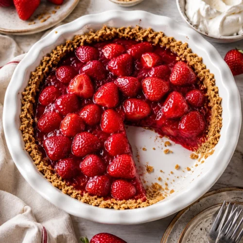 Easy Strawberry Pie Recipe 2 Delicious easy strawberry pie with fresh strawberries