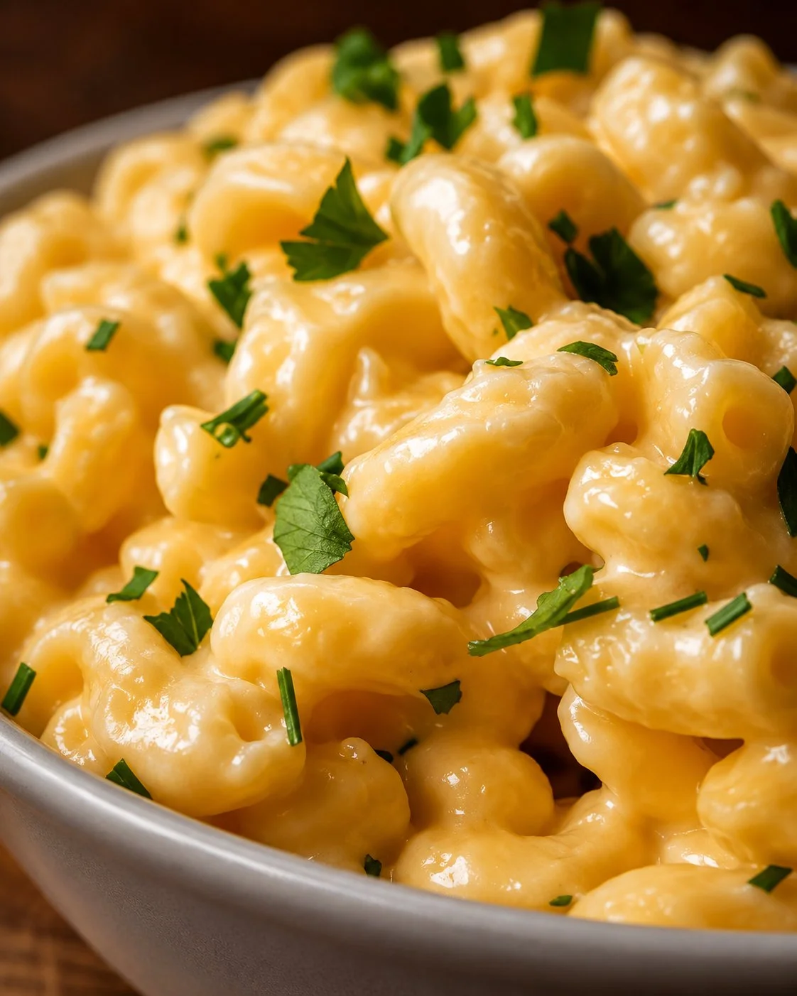 Easy one-pot mac and cheese served in a bowl with a fork
