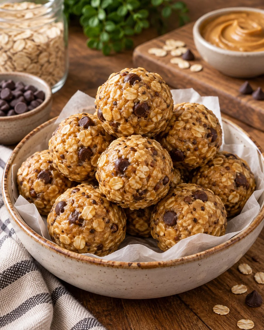 Energizing Peanut Butter Oatmeal Balls for a healthy snack