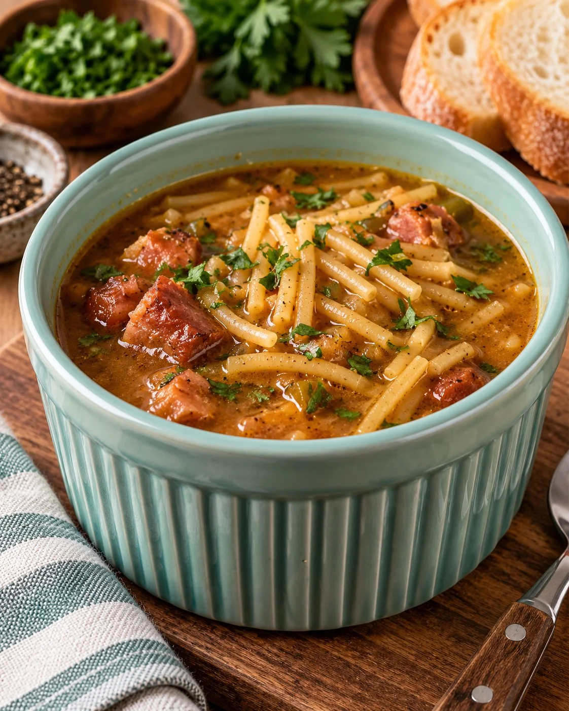 Delicious quick fideo cooked with fresh ingredients