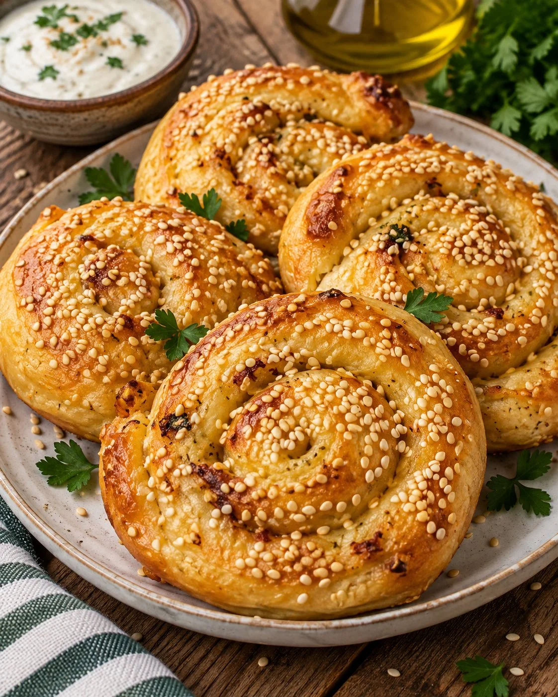 Rice paper spirals filled with chicken, bacon, and ranch dressing